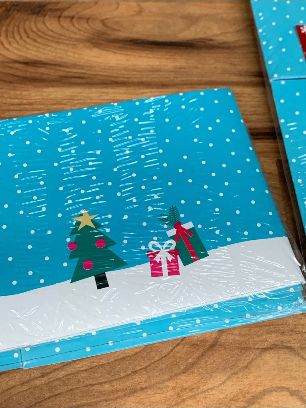 Set of 4 Jolly Holidays Cube Gift Boxes. New. Sealed Packaging. 5” X 5” X 4.5”